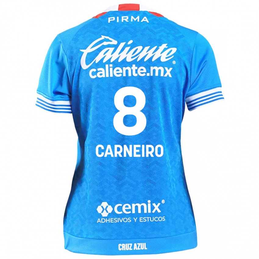 Bambino Maglia Gonzalo Carneiro #8 Cielo Blu Kit Gara Home 2024/25 Maglietta