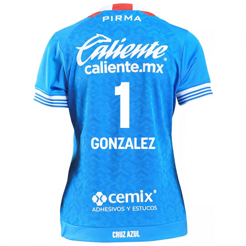 Bambino Maglia Itzayana Gonzalez #1 Cielo Blu Kit Gara Home 2024/25 Maglietta