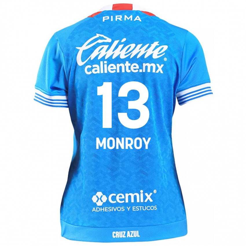 Bambino Maglia Daniela Monroy #13 Cielo Blu Kit Gara Home 2024/25 Maglietta