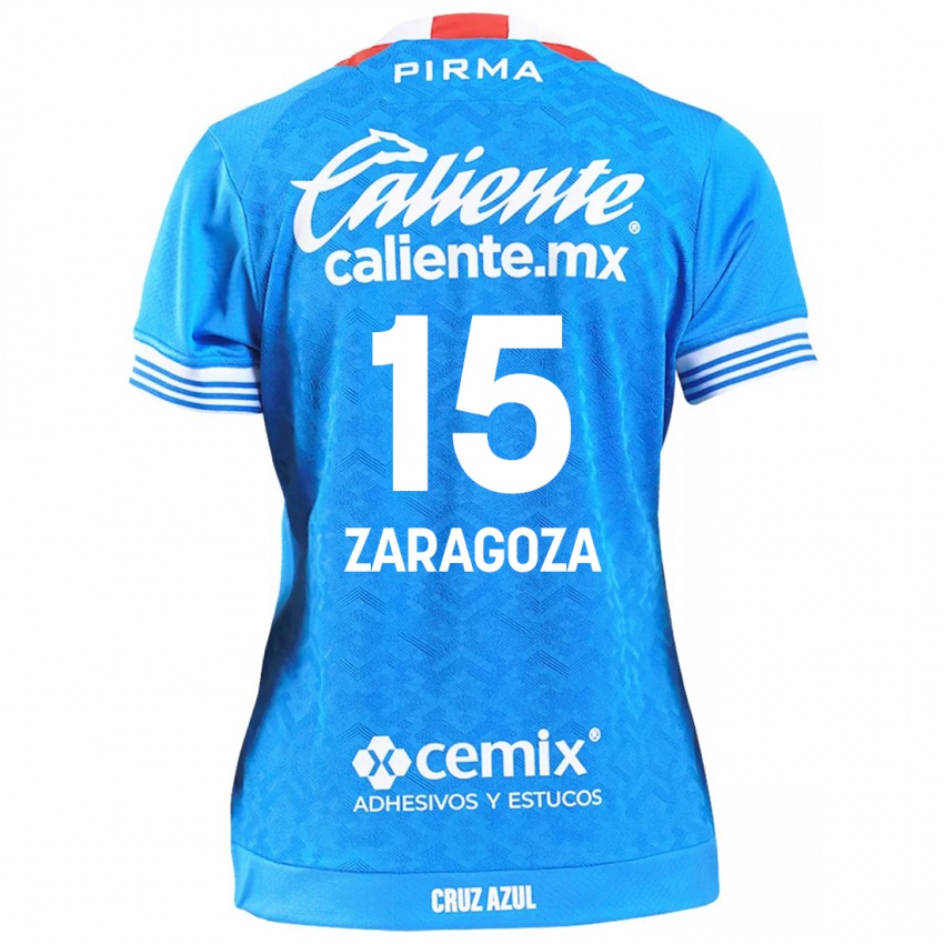 Bambino Maglia Nancy Zaragoza #15 Cielo Blu Kit Gara Home 2024/25 Maglietta