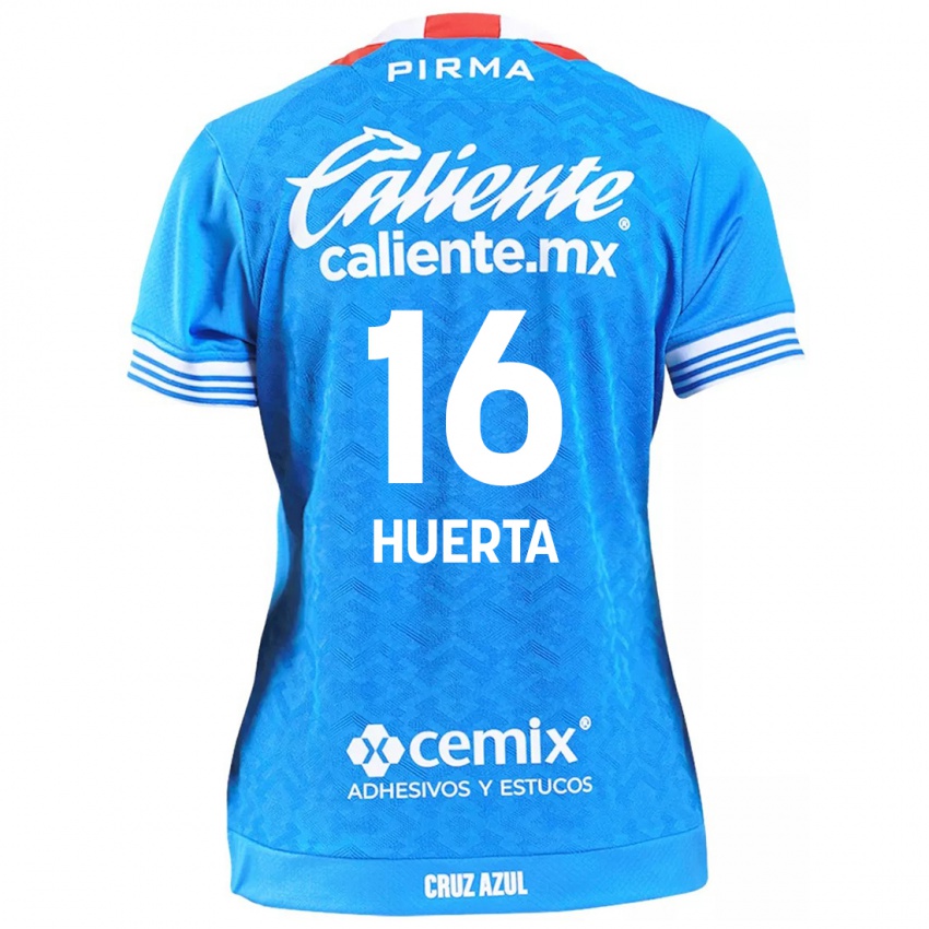 Bambino Maglia Ana Gabriela Huerta #16 Cielo Blu Kit Gara Home 2024/25 Maglietta