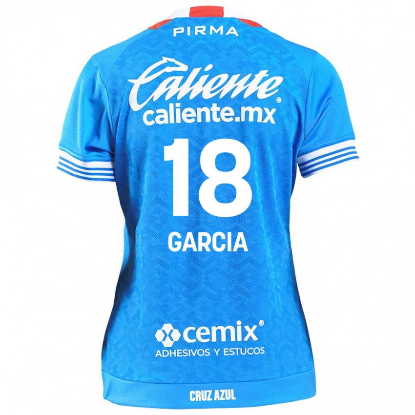 Bambino Maglia Diana Garcia #18 Cielo Blu Kit Gara Home 2024/25 Maglietta