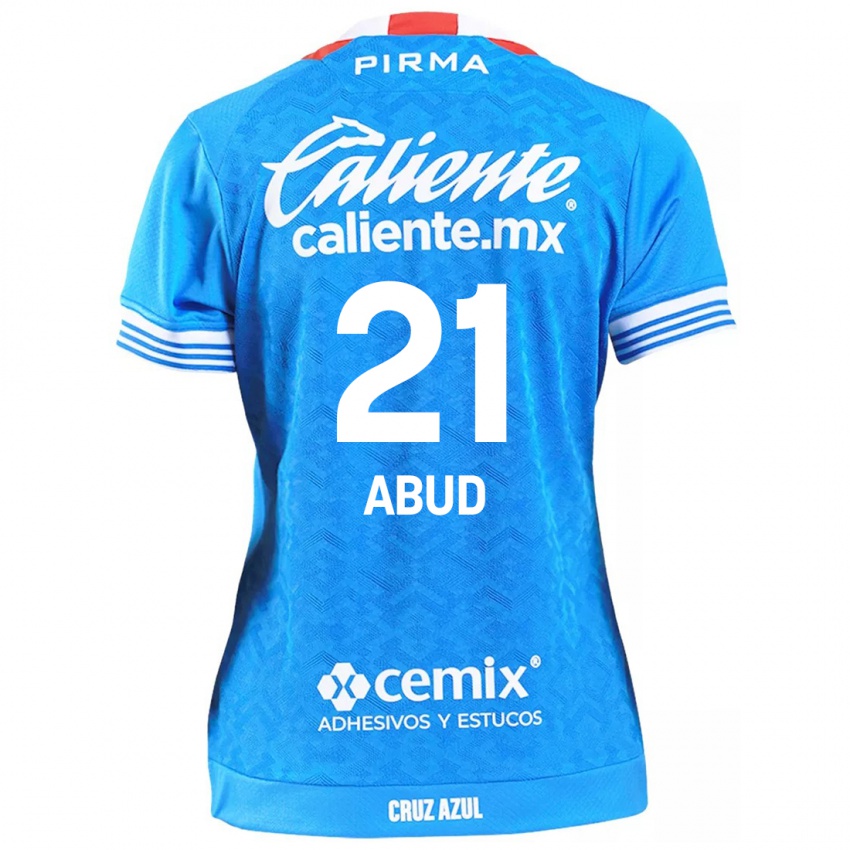 Bambino Maglia Karime Abud #21 Cielo Blu Kit Gara Home 2024/25 Maglietta