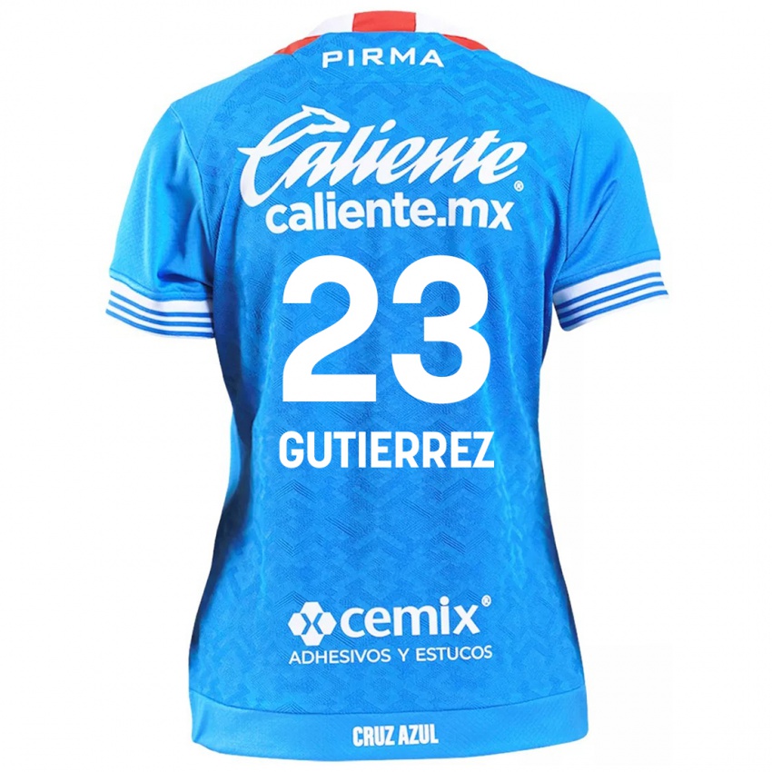 Bambino Maglia Ivonne Gutierrez #23 Cielo Blu Kit Gara Home 2024/25 Maglietta