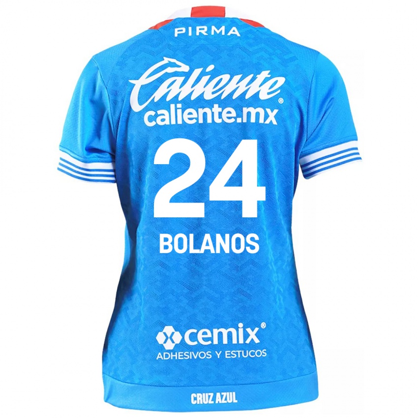 Bambino Maglia Jatziry Bolanos #24 Cielo Blu Kit Gara Home 2024/25 Maglietta