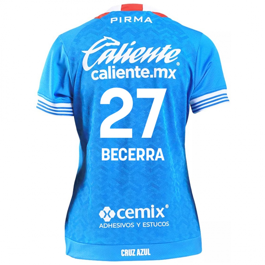 Bambino Maglia Ana Becerra #27 Cielo Blu Kit Gara Home 2024/25 Maglietta