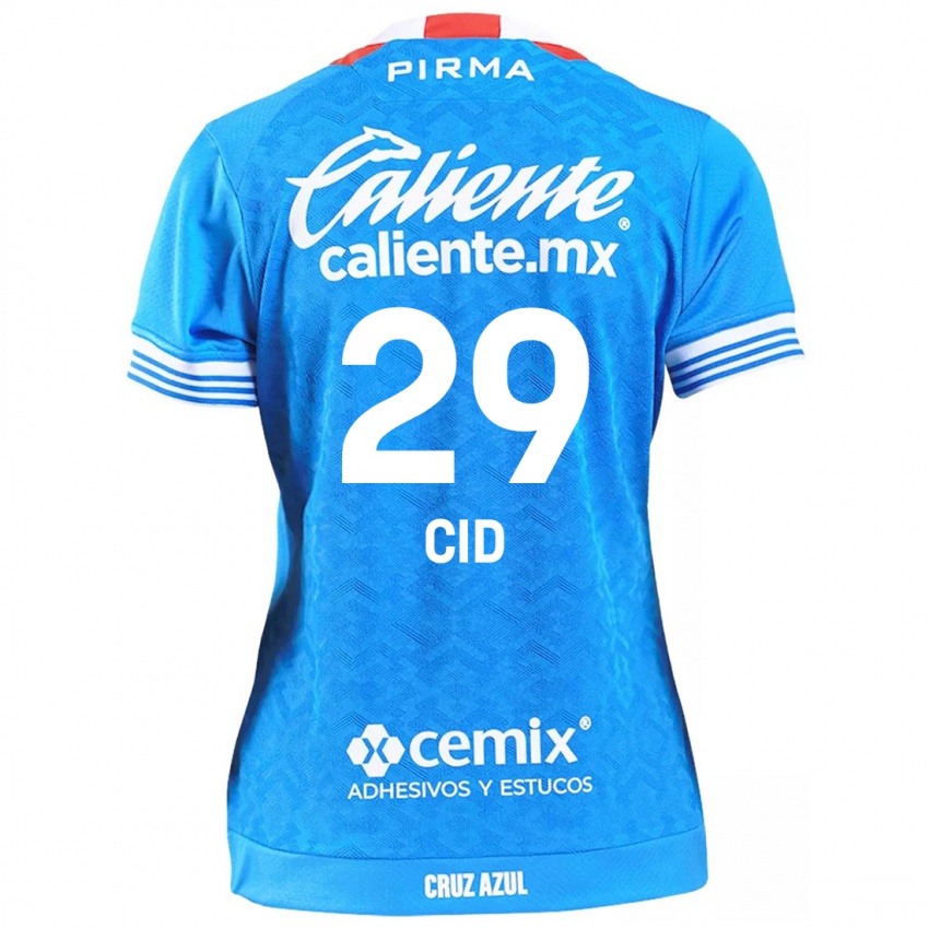 Bambino Maglia Claudia Cid #29 Cielo Blu Kit Gara Home 2024/25 Maglietta