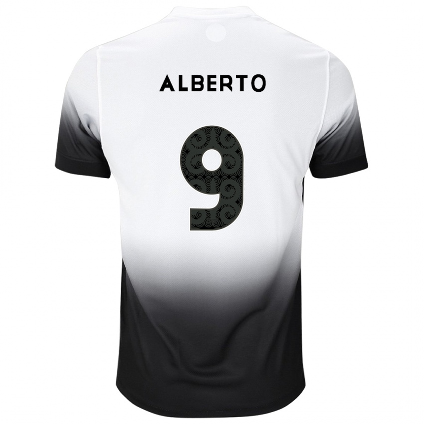 Bambino Maglia Yuri Alberto #9 Bianco Nero Kit Gara Home 2024/25 Maglietta