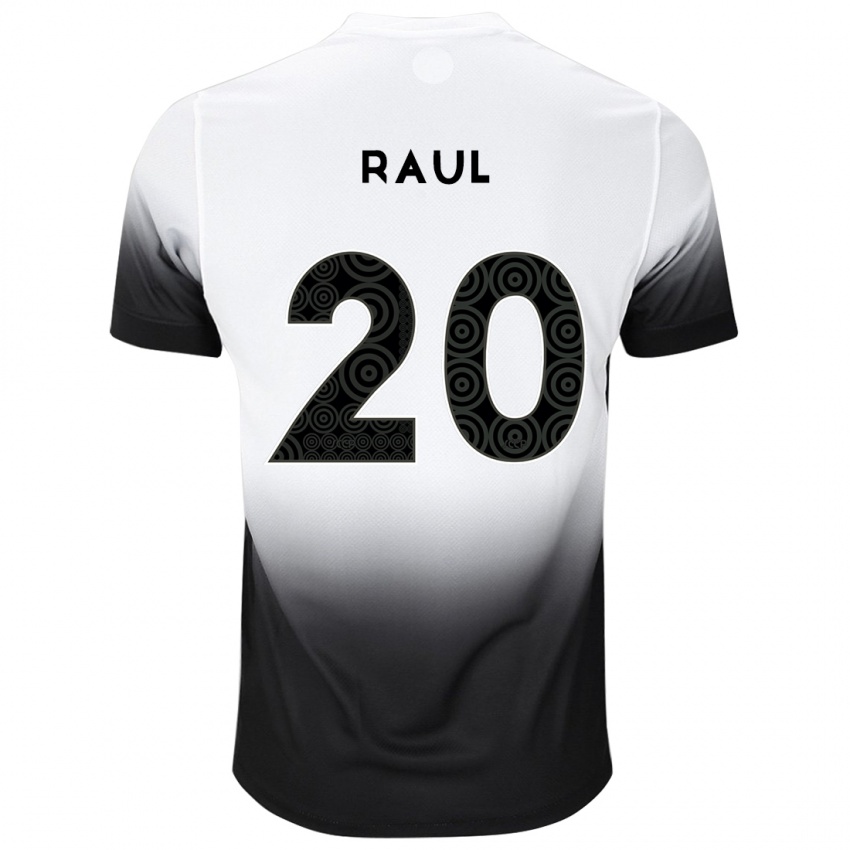 Bambino Maglia Pedro Raul #20 Bianco Nero Kit Gara Home 2024/25 Maglietta