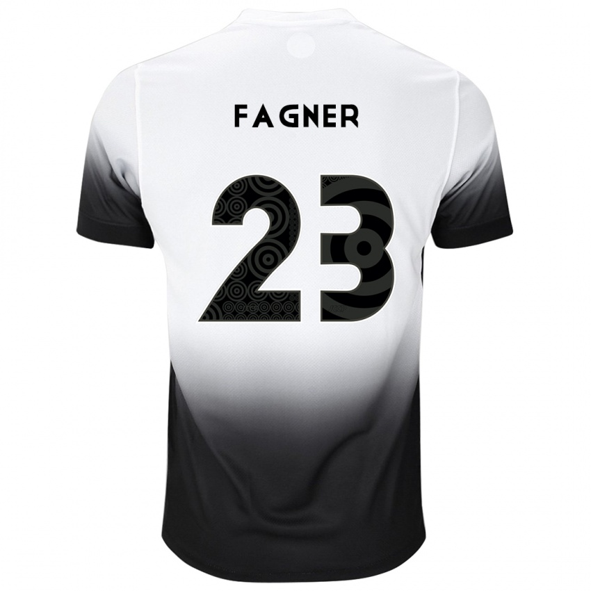 Bambino Maglia Fagner #23 Bianco Nero Kit Gara Home 2024/25 Maglietta