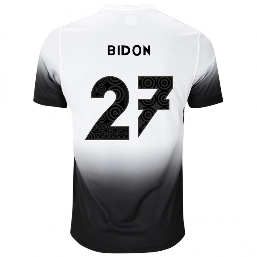 Bambino Maglia Breno Bidon #27 Bianco Nero Kit Gara Home 2024/25 Maglietta