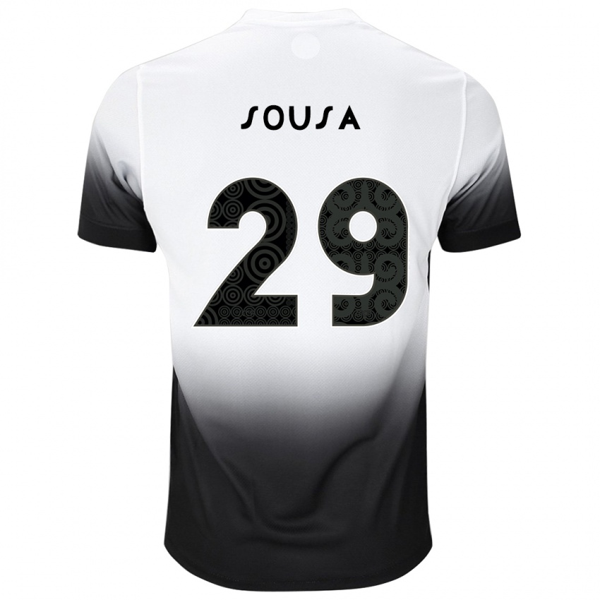 Bambino Maglia Arthur Sousa #29 Bianco Nero Kit Gara Home 2024/25 Maglietta