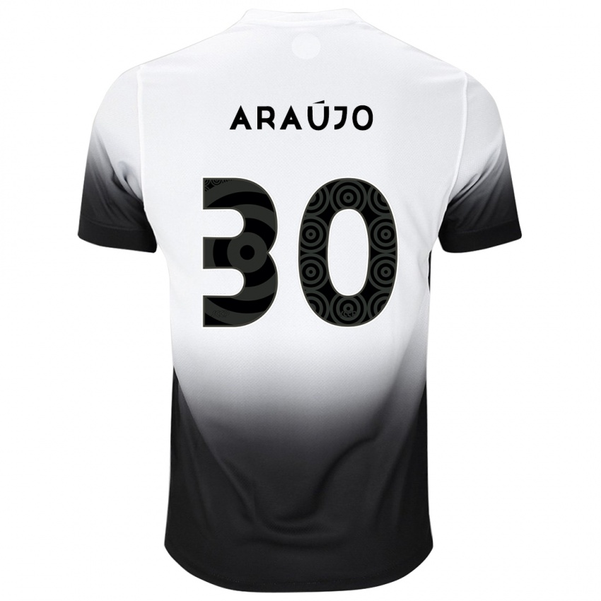 Bambino Maglia Matheus Araujo #30 Bianco Nero Kit Gara Home 2024/25 Maglietta