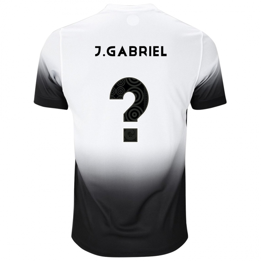 Bambino Maglia João Gabriel #6 Bianco Nero Kit Gara Home 2024/25 Maglietta