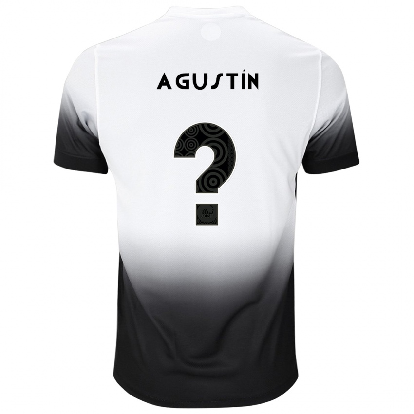 Bambino Maglia Thomás Agustín #0 Bianco Nero Kit Gara Home 2024/25 Maglietta