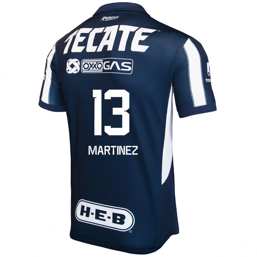 Bambino Maglia Jaziel Martínez #13 Blu Rosso Bianco Kit Gara Home 2024/25 Maglietta