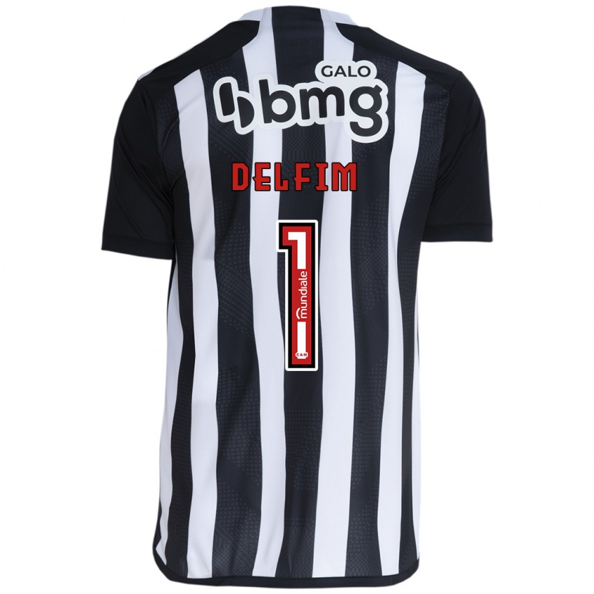 Bambino Maglia Gabriel Delfim #1 Bianco Nero Kit Gara Home 2024/25 Maglietta