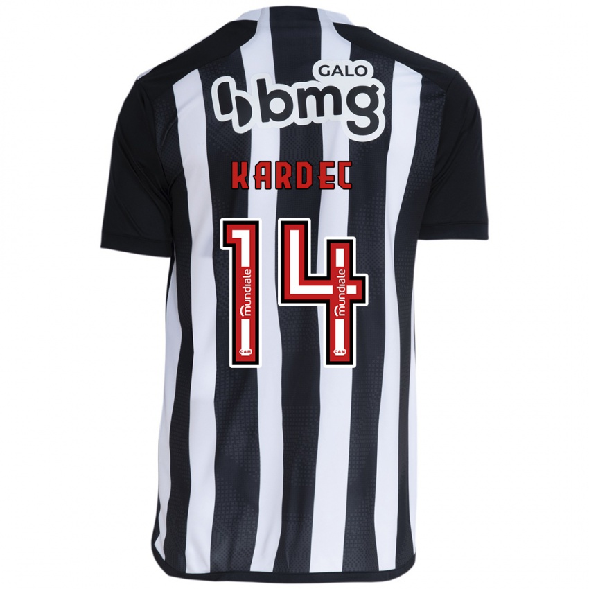 Bambino Maglia Alan Kardec #14 Bianco Nero Kit Gara Home 2024/25 Maglietta