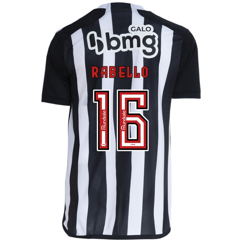 Bambino Maglia Igor Rabello #16 Bianco Nero Kit Gara Home 2024/25 Maglietta