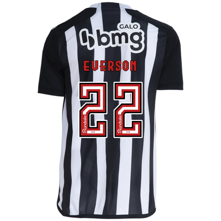 Bambino Maglia Everson #22 Bianco Nero Kit Gara Home 2024/25 Maglietta