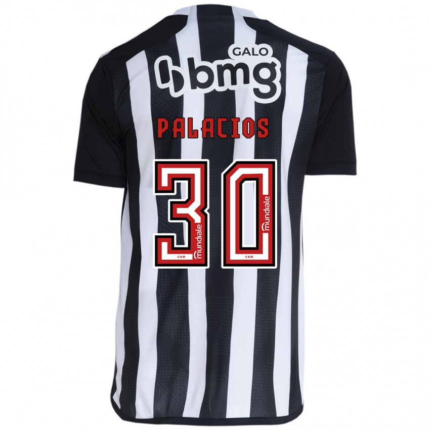 Bambino Maglia Brahian Palacios #30 Bianco Nero Kit Gara Home 2024/25 Maglietta