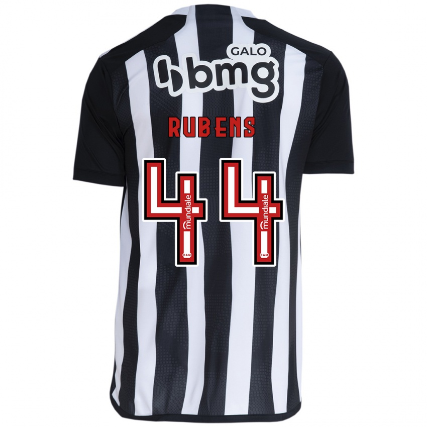 Bambino Maglia Rubens #44 Bianco Nero Kit Gara Home 2024/25 Maglietta