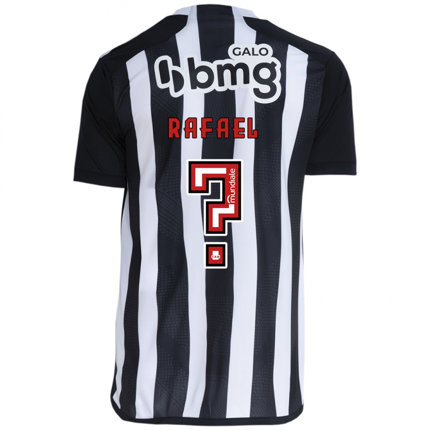 Bambino Maglia João Rafael #0 Bianco Nero Kit Gara Home 2024/25 Maglietta