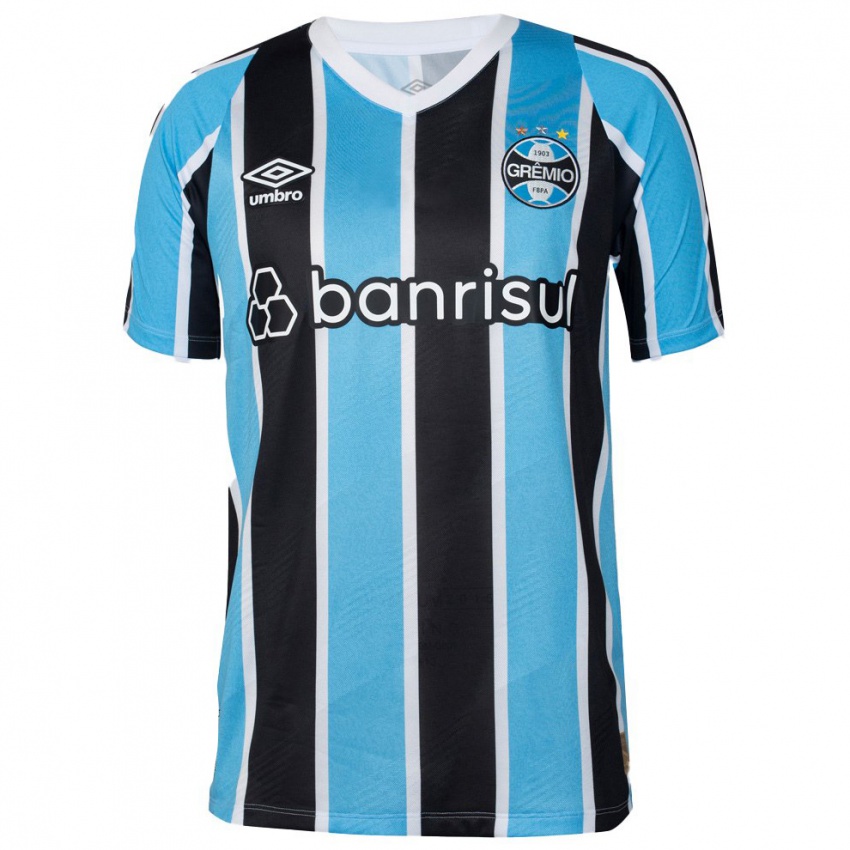 Bambino Maglia Fernandinho #0 Blu Nero Bianco Kit Gara Home 2024/25 Maglietta