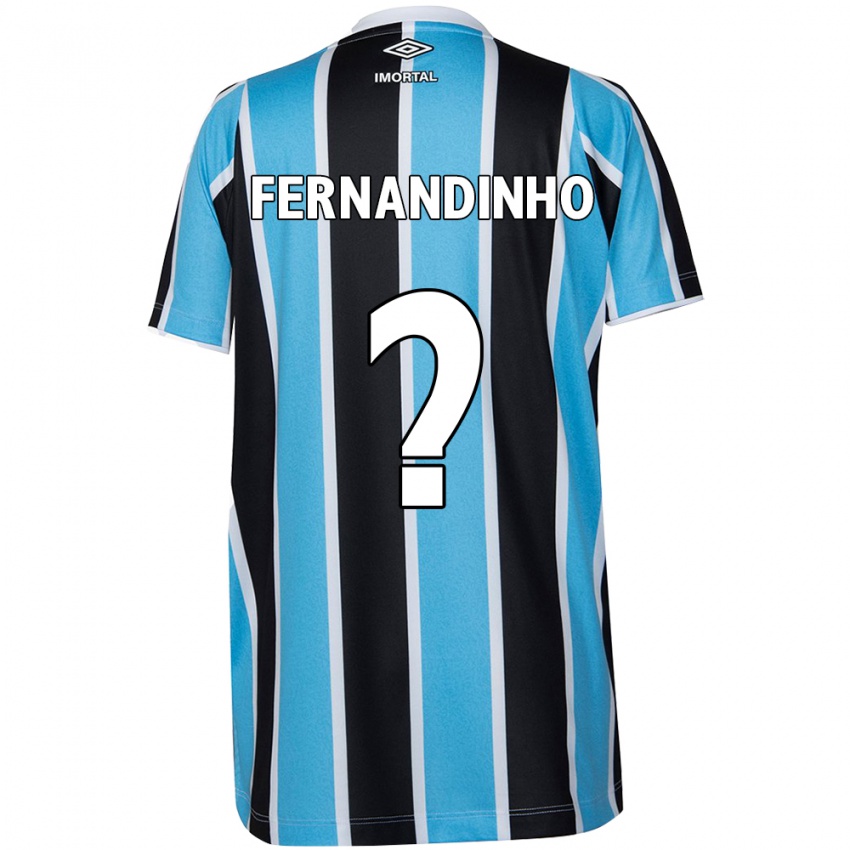 Bambino Maglia Fernandinho #0 Blu Nero Bianco Kit Gara Home 2024/25 Maglietta