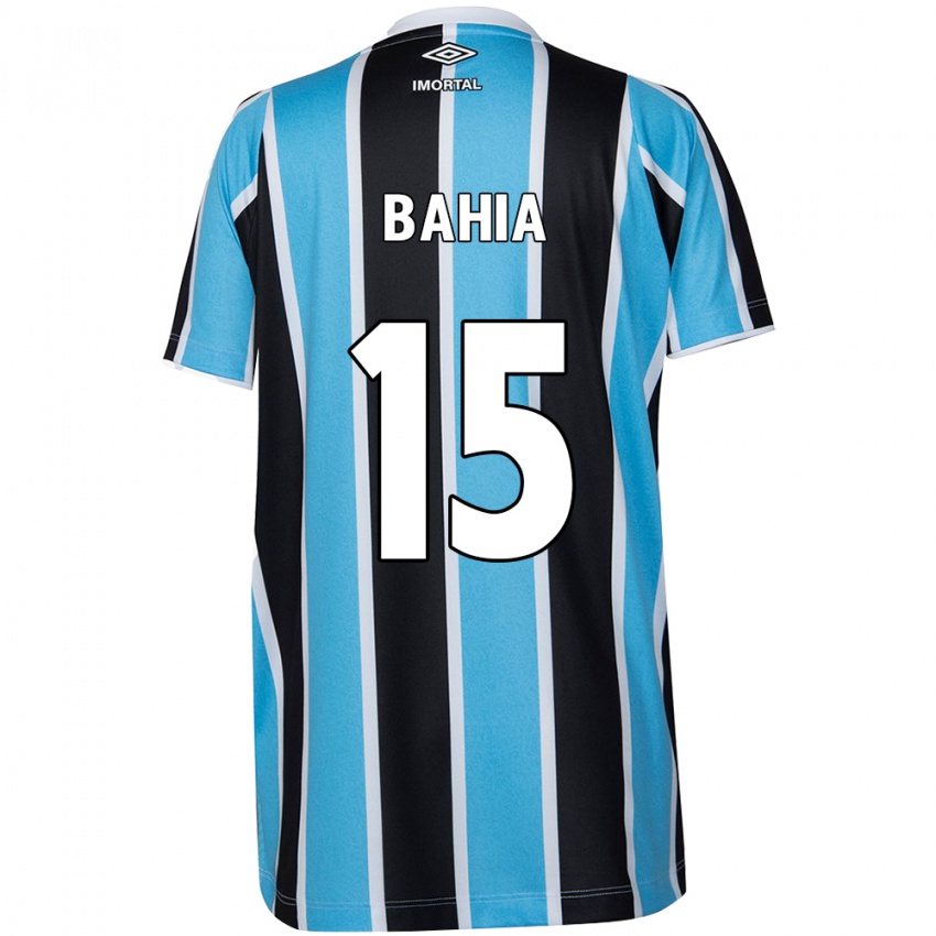 Bambino Maglia Raíssa Bahia #15 Blu Nero Bianco Kit Gara Home 2024/25 Maglietta