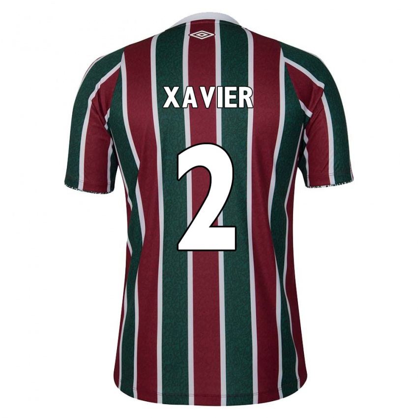 Bambino Maglia Samuel Xavier #2 Verde Marrone Bianco Kit Gara Home 2024/25 Maglietta