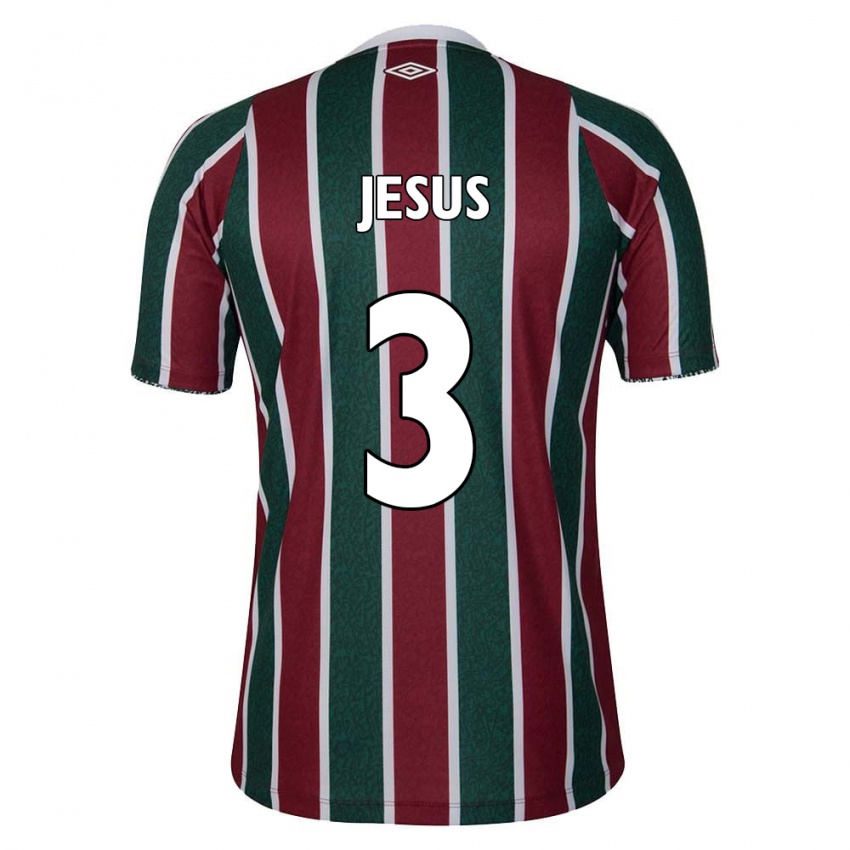 Bambino Maglia Alexandre Jesus #3 Verde Marrone Bianco Kit Gara Home 2024/25 Maglietta