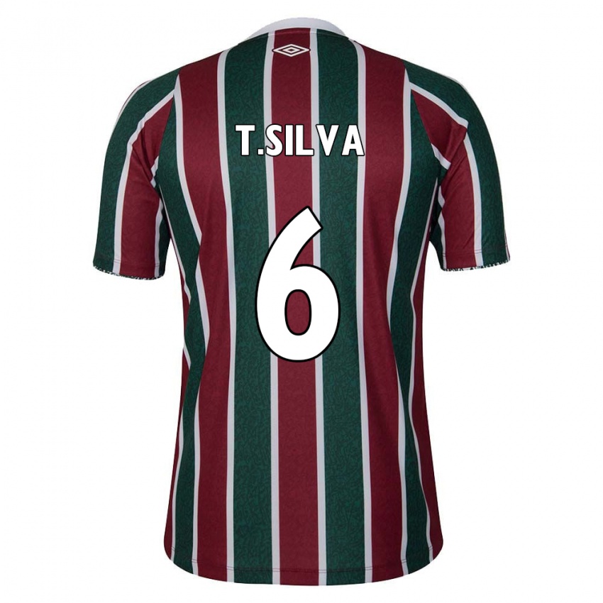 Bambino Maglia Thiago Silva #6 Verde Marrone Bianco Kit Gara Home 2024/25 Maglietta