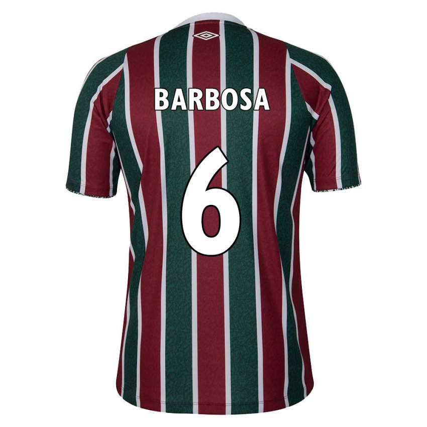 Bambino Maglia Diogo Barbosa #6 Verde Marrone Bianco Kit Gara Home 2024/25 Maglietta