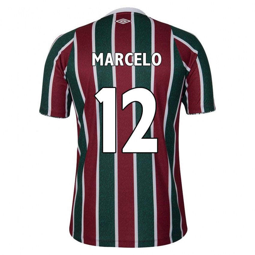 Bambino Maglia Marcelo #12 Verde Marrone Bianco Kit Gara Home 2024/25 Maglietta