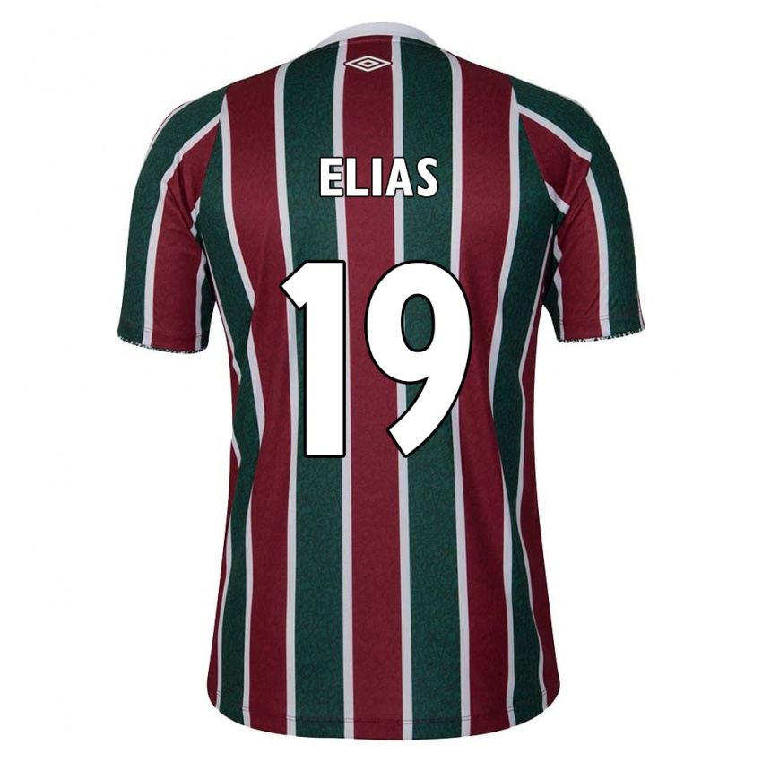 Bambino Maglia Kauã Elias #19 Verde Marrone Bianco Kit Gara Home 2024/25 Maglietta