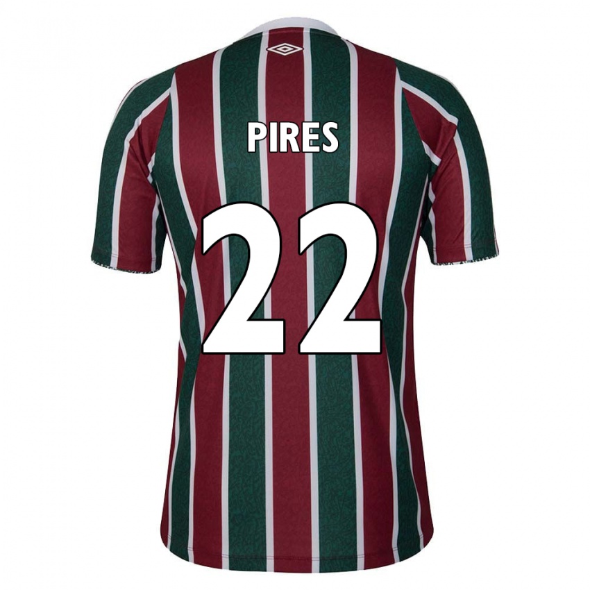 Bambino Maglia Gabriel Pires #22 Verde Marrone Bianco Kit Gara Home 2024/25 Maglietta