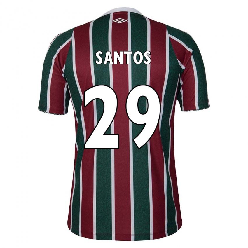 Bambino Maglia Thiago Santos #29 Verde Marrone Bianco Kit Gara Home 2024/25 Maglietta