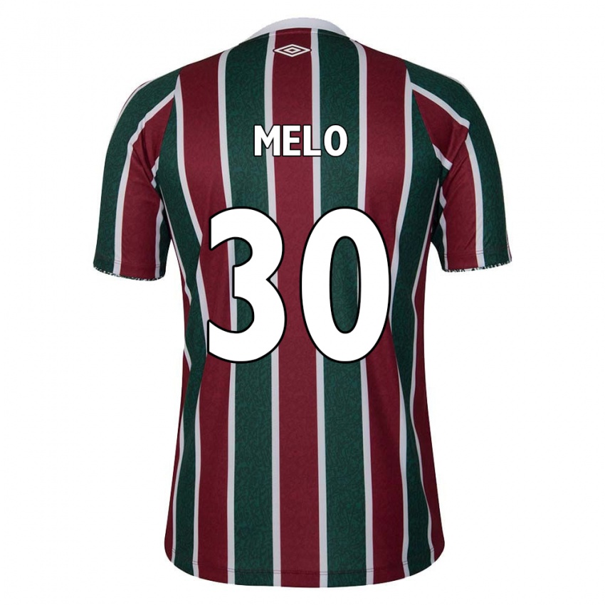 Bambino Maglia Felipe Melo #30 Verde Marrone Bianco Kit Gara Home 2024/25 Maglietta