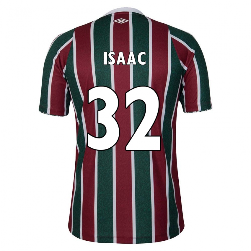 Bambino Maglia Isaac #32 Verde Marrone Bianco Kit Gara Home 2024/25 Maglietta