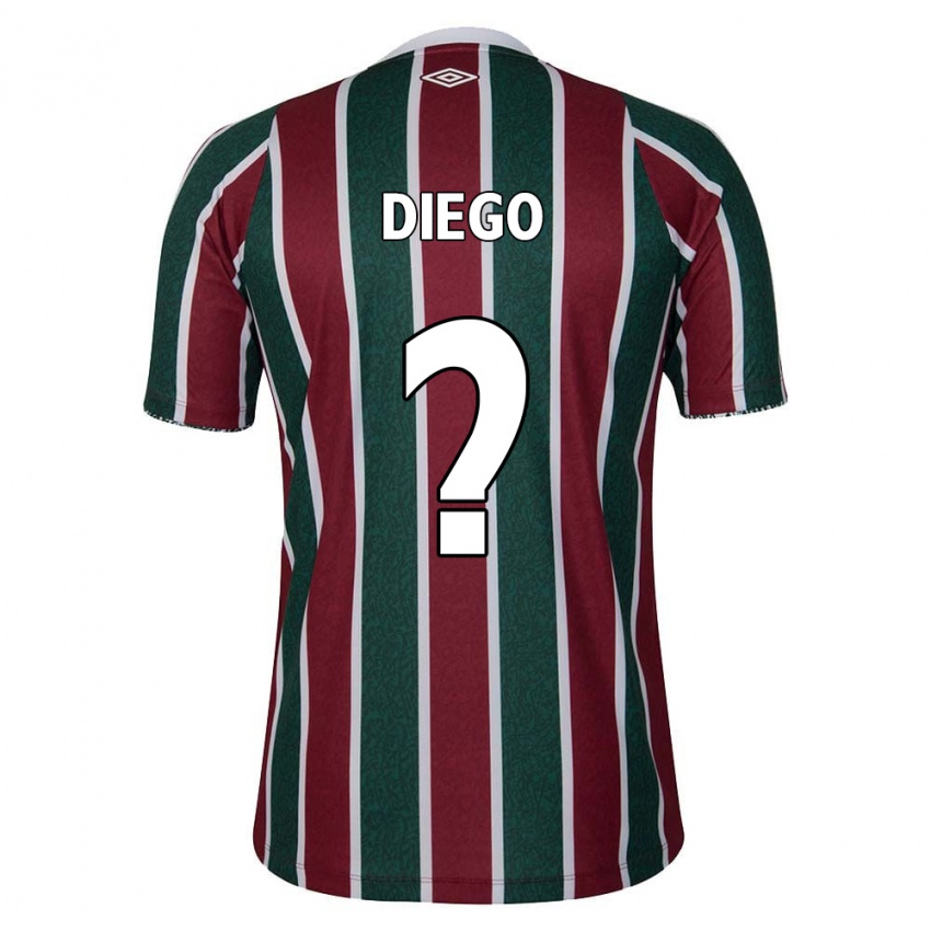 Bambino Maglia Diego #0 Verde Marrone Bianco Kit Gara Home 2024/25 Maglietta