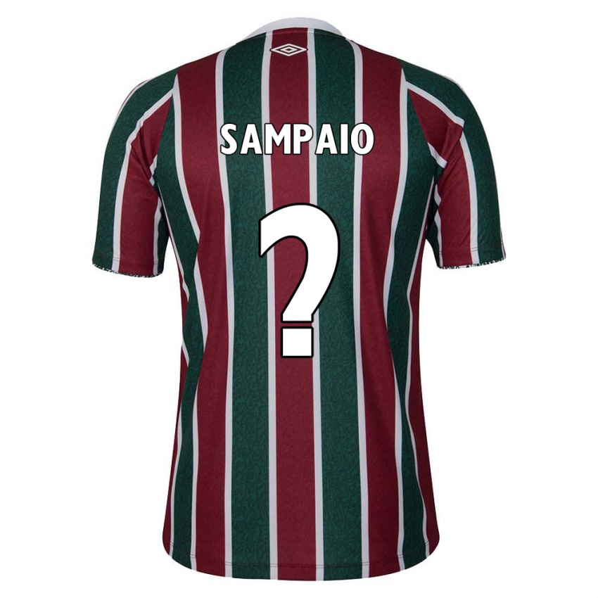 Bambino Maglia Miguel Sampaio #0 Verde Marrone Bianco Kit Gara Home 2024/25 Maglietta