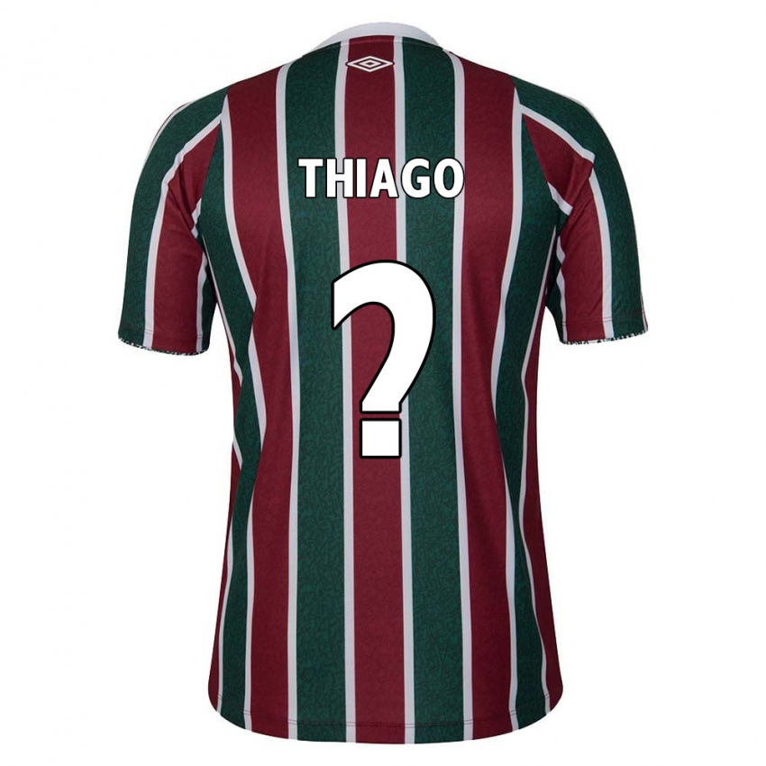 Bambino Maglia Thiago #0 Verde Marrone Bianco Kit Gara Home 2024/25 Maglietta