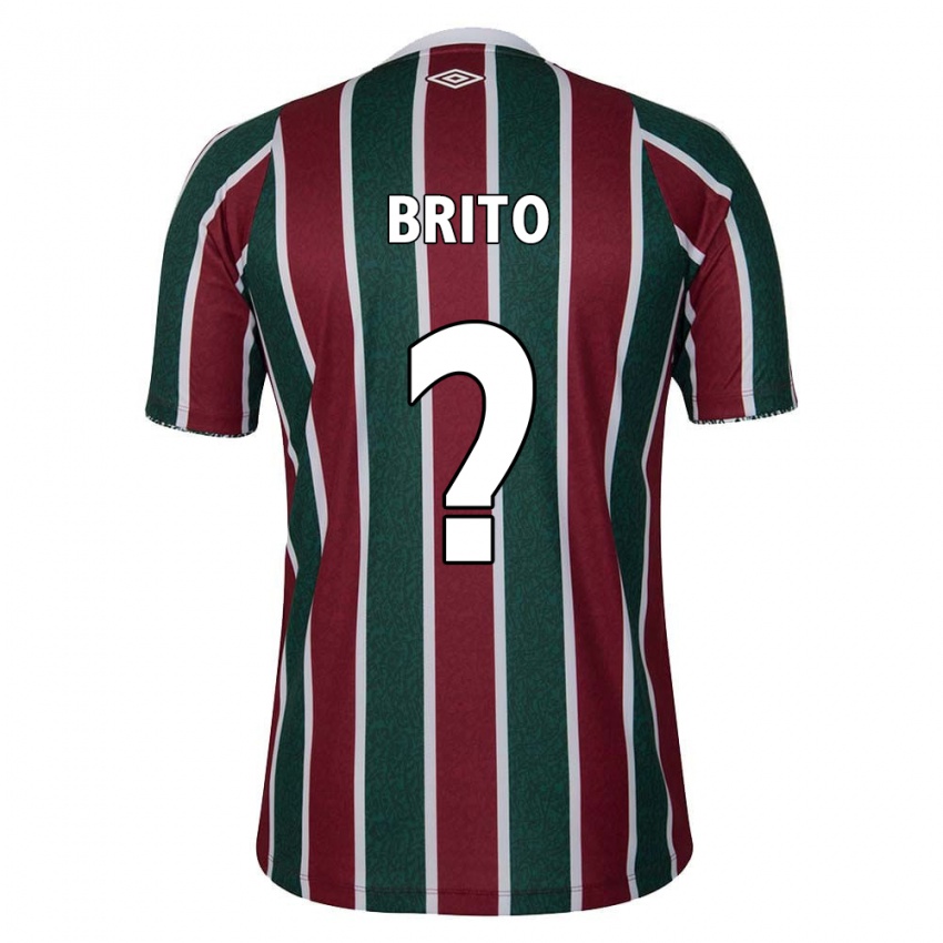 Bambino Maglia Luan Brito #0 Verde Marrone Bianco Kit Gara Home 2024/25 Maglietta