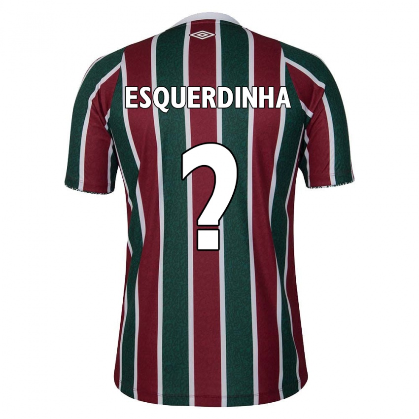 Bambino Maglia Esquerdinha #0 Verde Marrone Bianco Kit Gara Home 2024/25 Maglietta