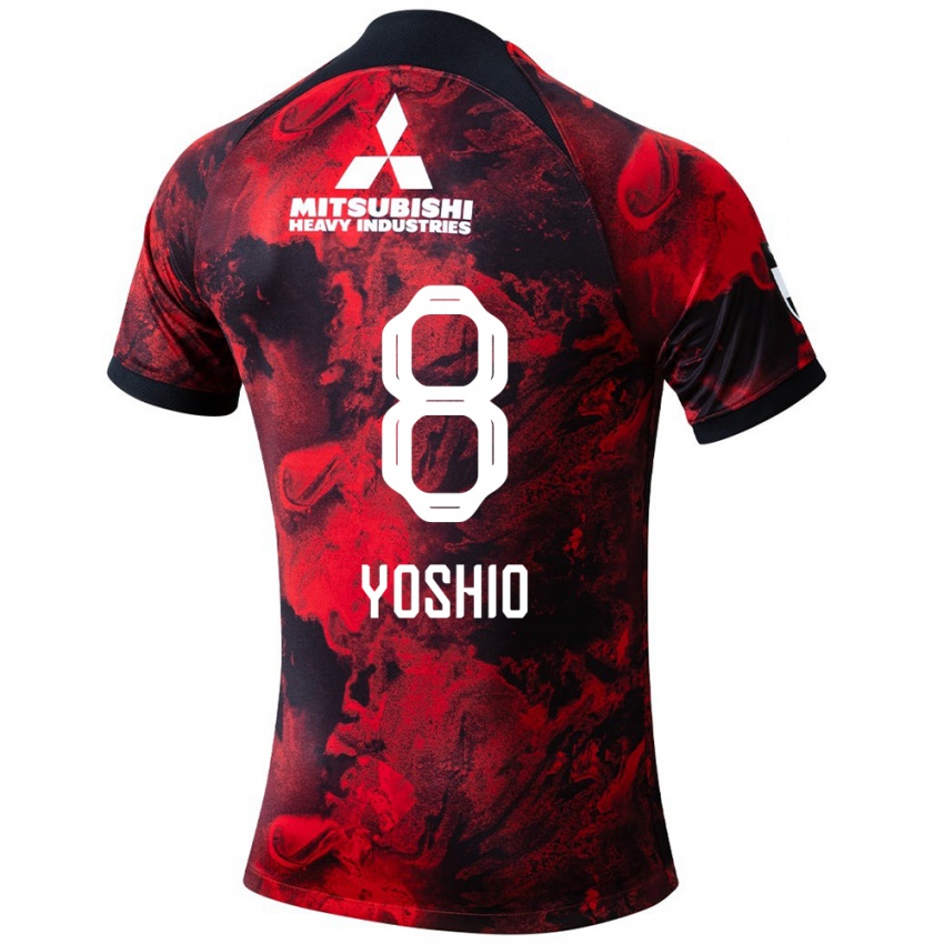 Bambino Maglia Yoshio Koizumi #8 Rosso Nero Kit Gara Home 2024/25 Maglietta