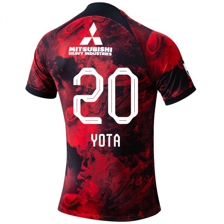 Bambino Maglia Yota Sato #20 Rosso Nero Kit Gara Home 2024/25 Maglietta