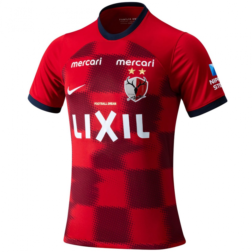 Bambino Maglia Jigen Monoi #18 Rosso Blu Bianco Kit Gara Home 2024/25 Maglietta