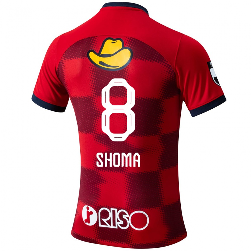 Bambino Maglia Shoma Doi #8 Rosso Blu Bianco Kit Gara Home 2024/25 Maglietta