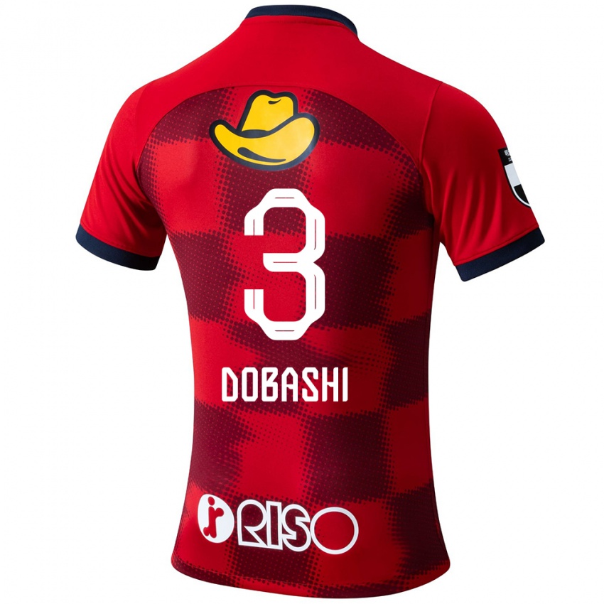 Bambino Maglia Ryunosuke Dobashi #3 Rosso Blu Bianco Kit Gara Home 2024/25 Maglietta